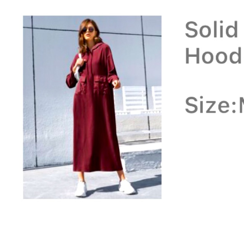Long hooded Dress